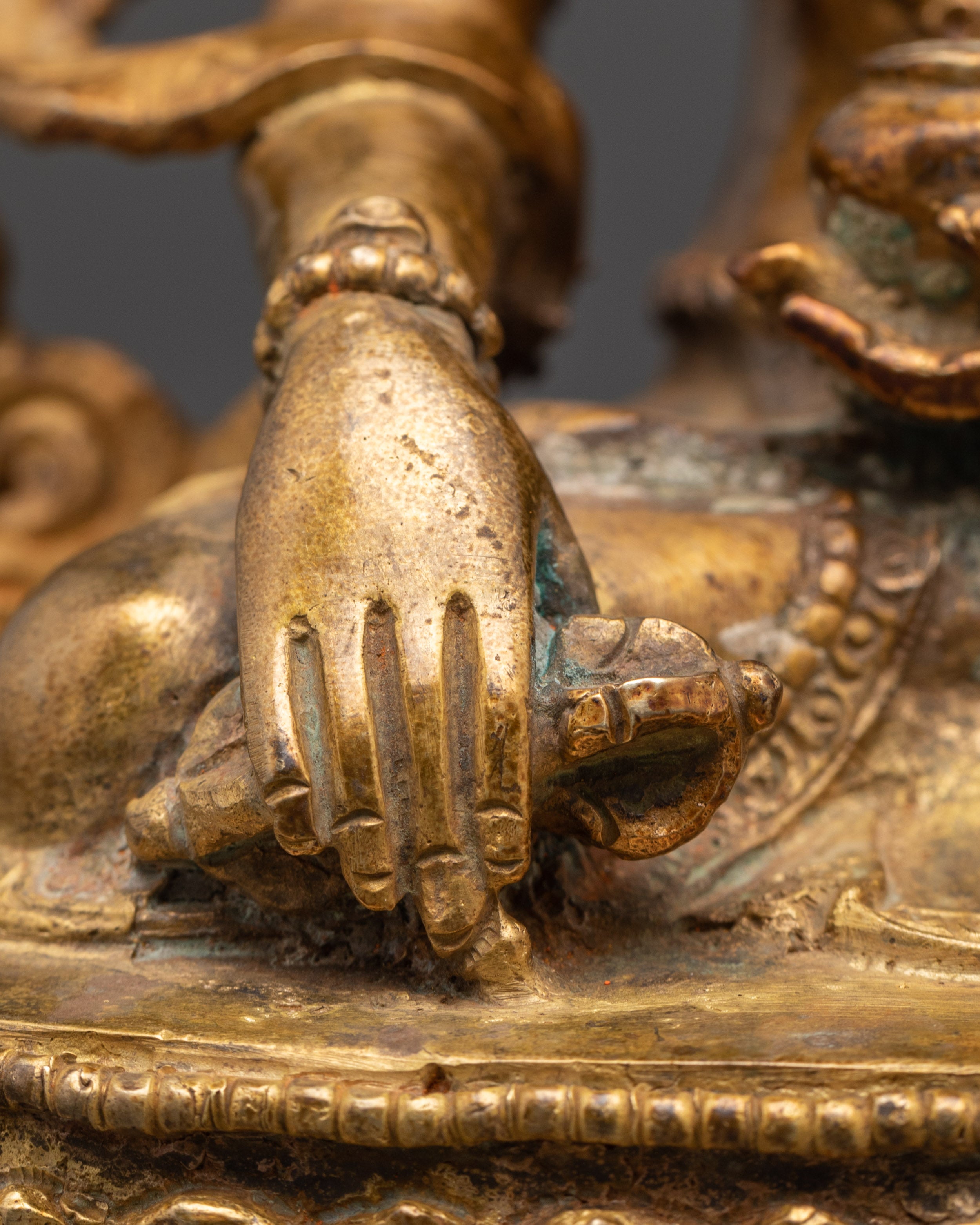 Copper Akshobhya Buddha Statue | Embodiment of Wisdom and Purity
