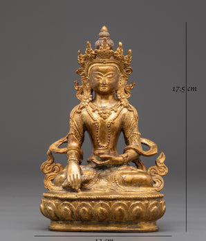 Copper Akshobhya Buddha Statue | Embodiment of Wisdom and Purity