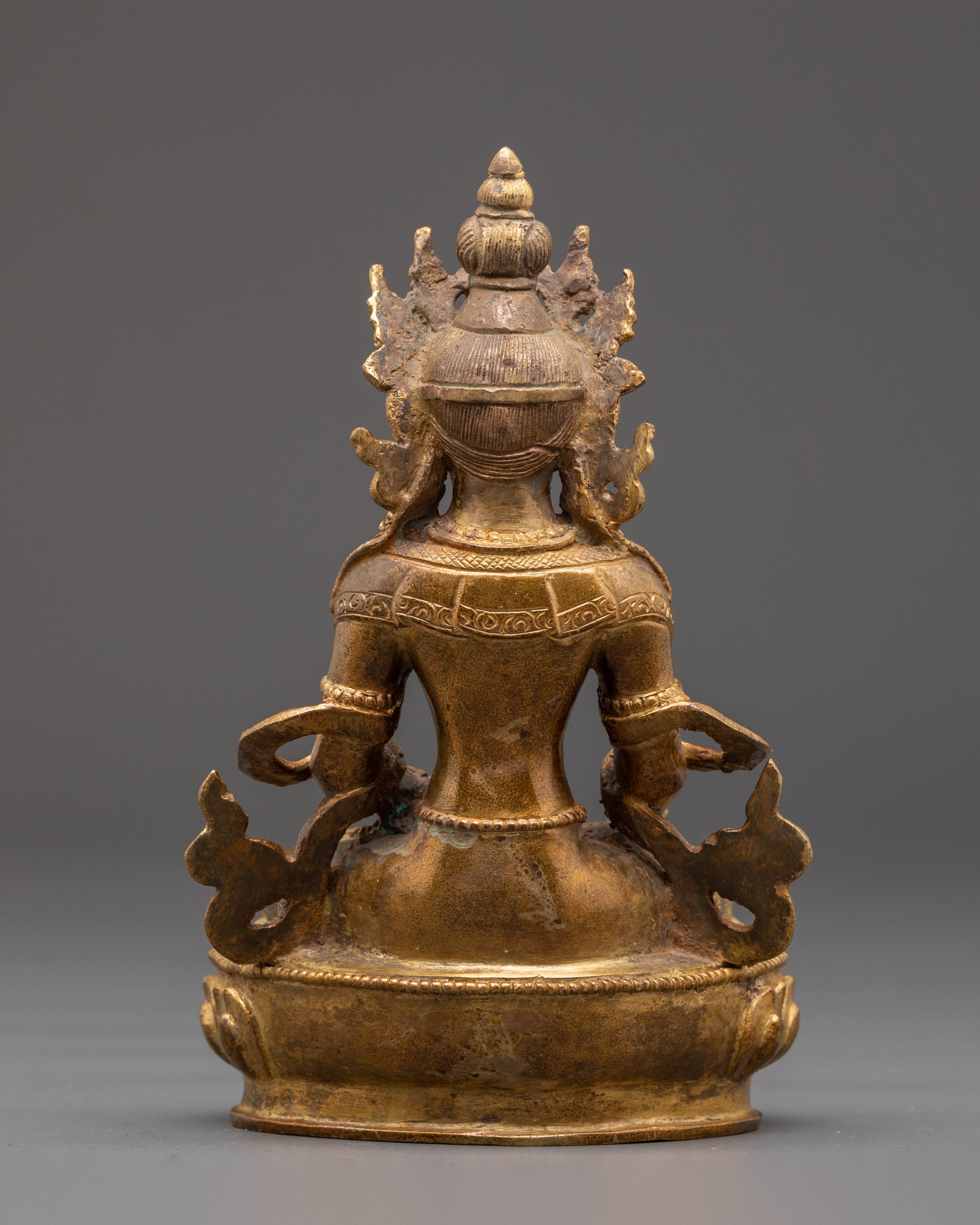 Copper Akshobhya Buddha Statue | Embodiment of Wisdom and Purity