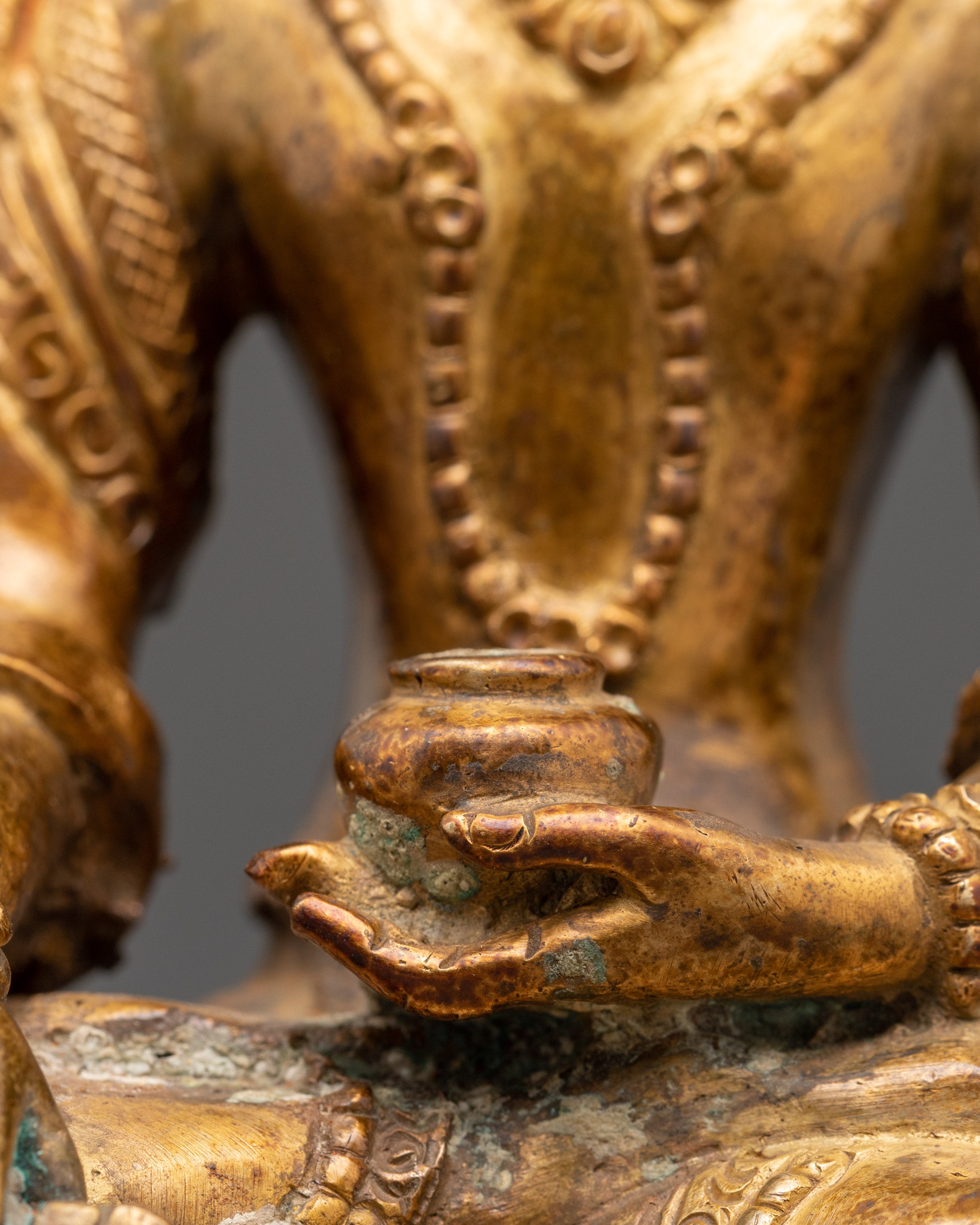 Copper Akshobhya Buddha Statue | Embodiment of Wisdom and Purity