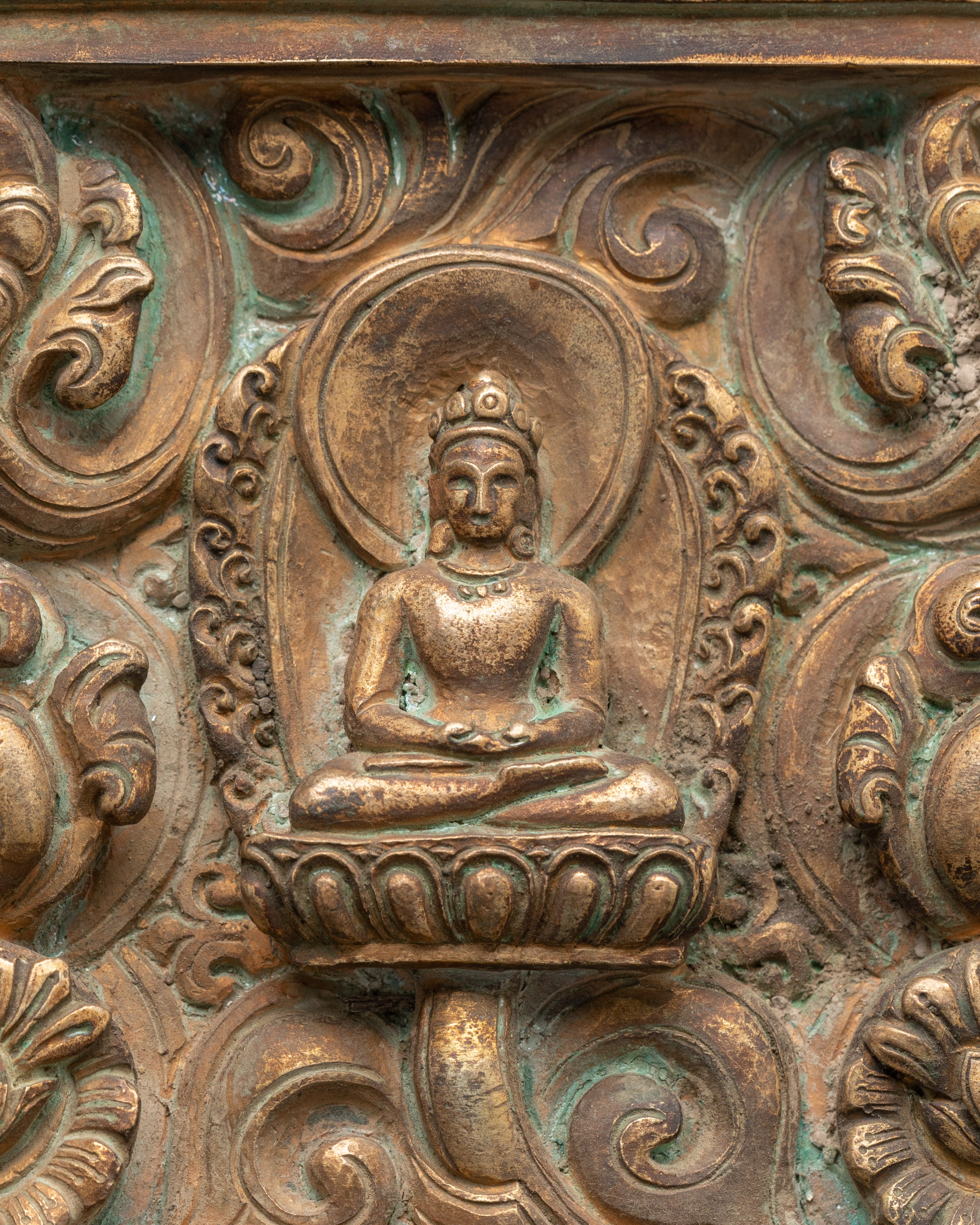 Five Dhyani Buddha Figure Decor | Himalayan Buddhist Artwork