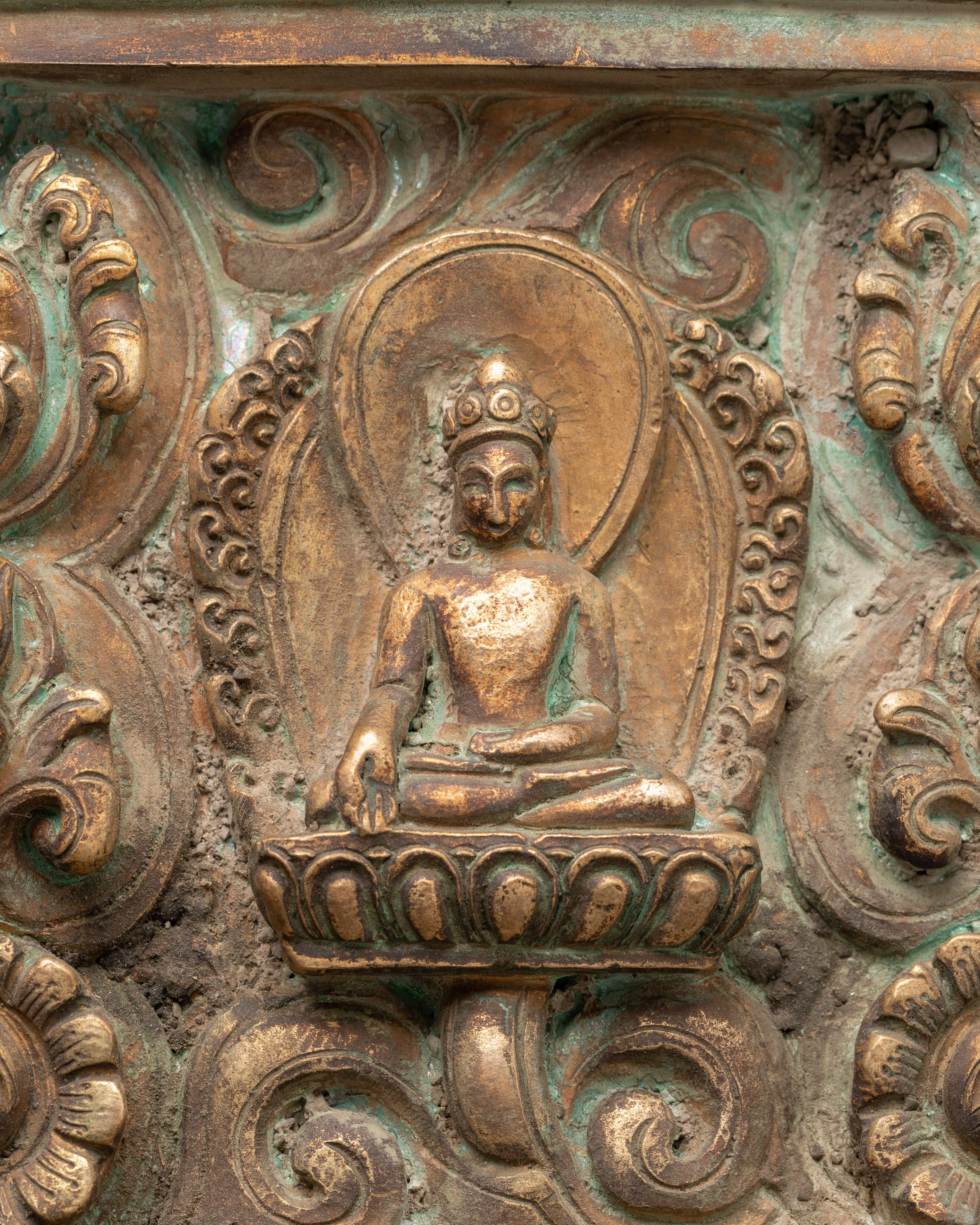 Five Dhyani Buddha Figure Decor | Himalayan Buddhist Artwork
