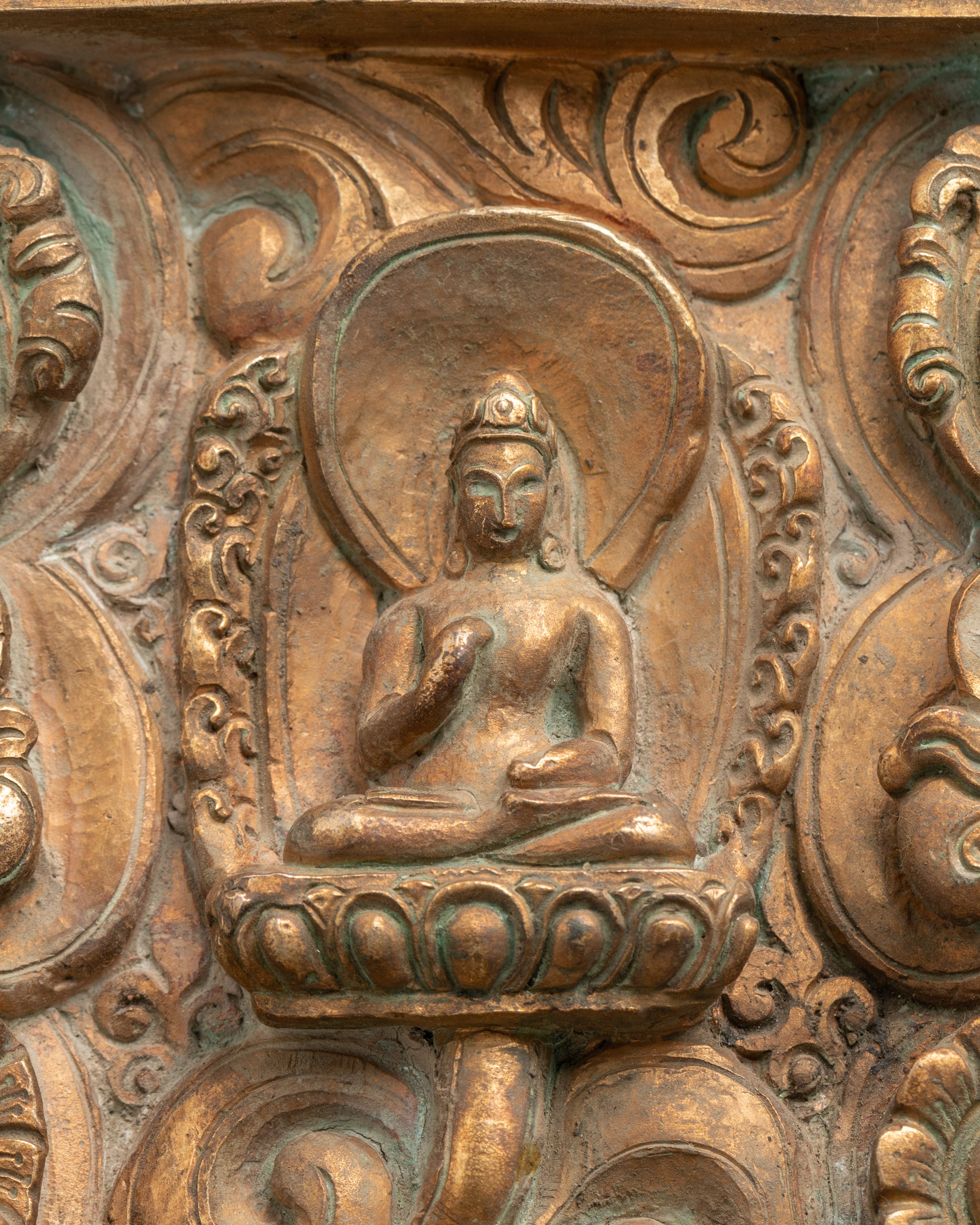 Five Dhyani Buddha Figure Decor | Himalayan Buddhist Artwork