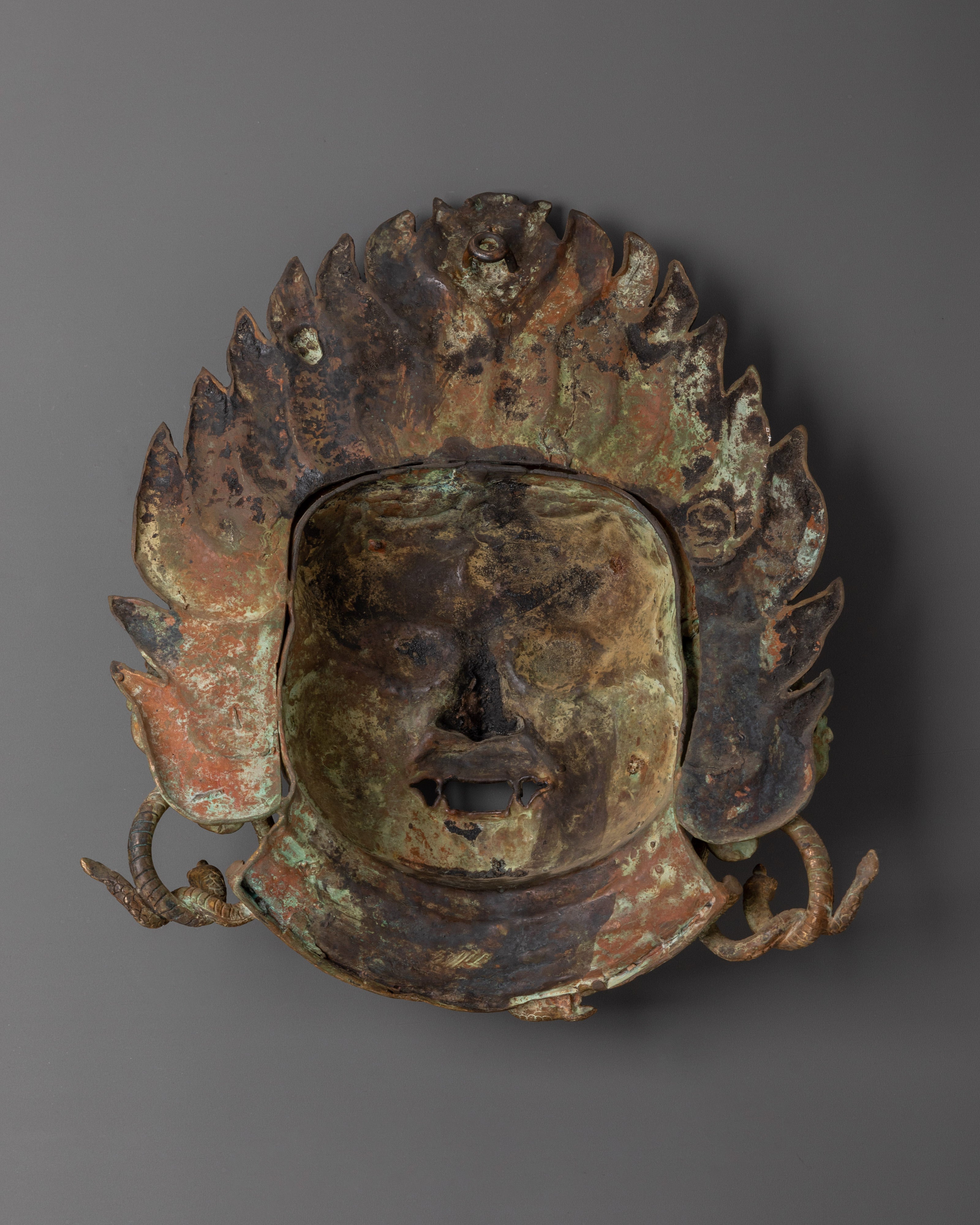 Handcrafted Bhairab Mask Wall Hanging | Spiritual Home Decor