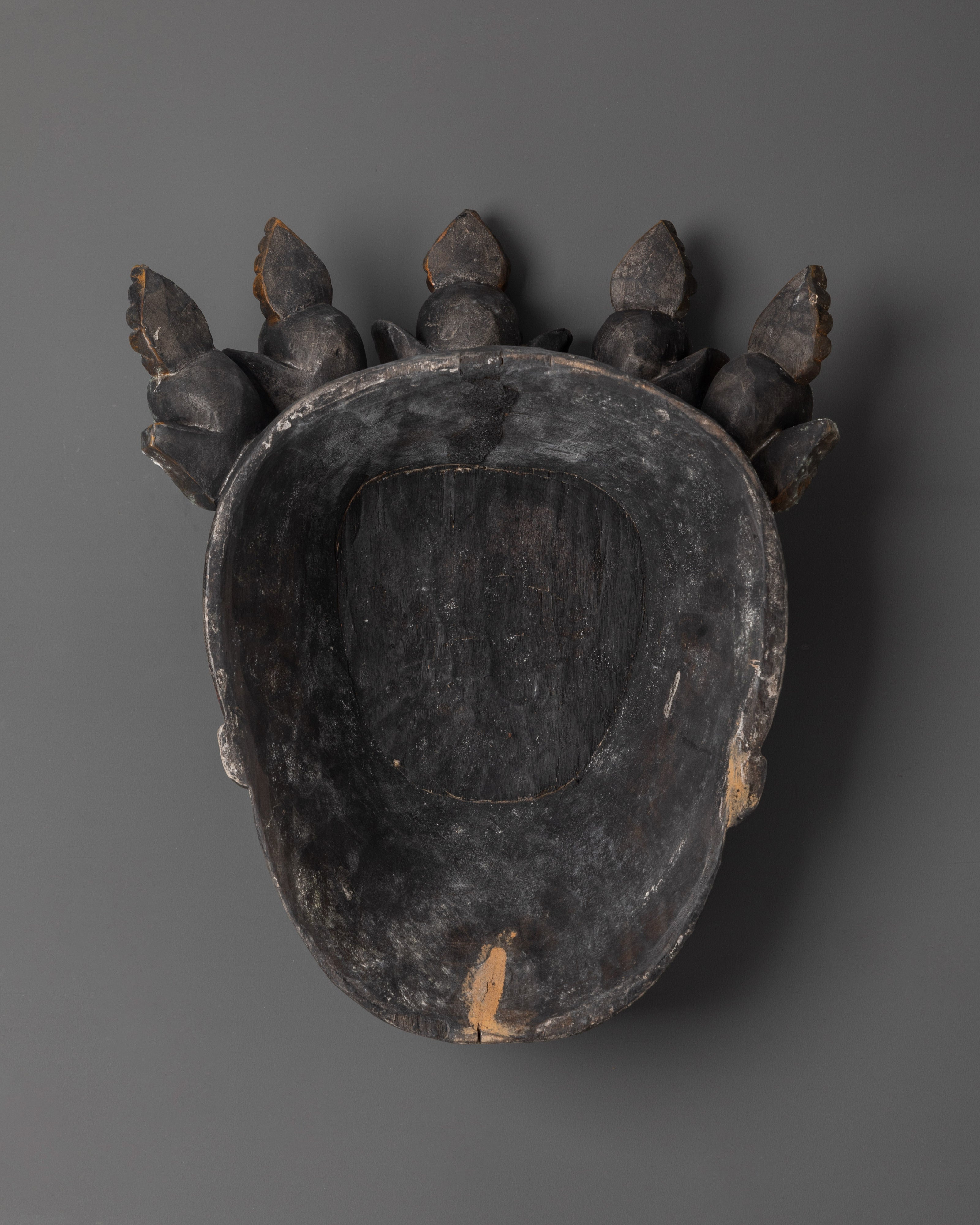 Tibetan Buddhist Ritual Mask | Symbols of Transformation and Protection