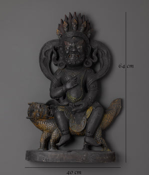 Mahakala Vyaghra Vahana Statue | Symbol of Strength and Protection