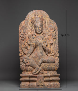 Wooden Shyama Tara Statue | Mother of All Buddhas