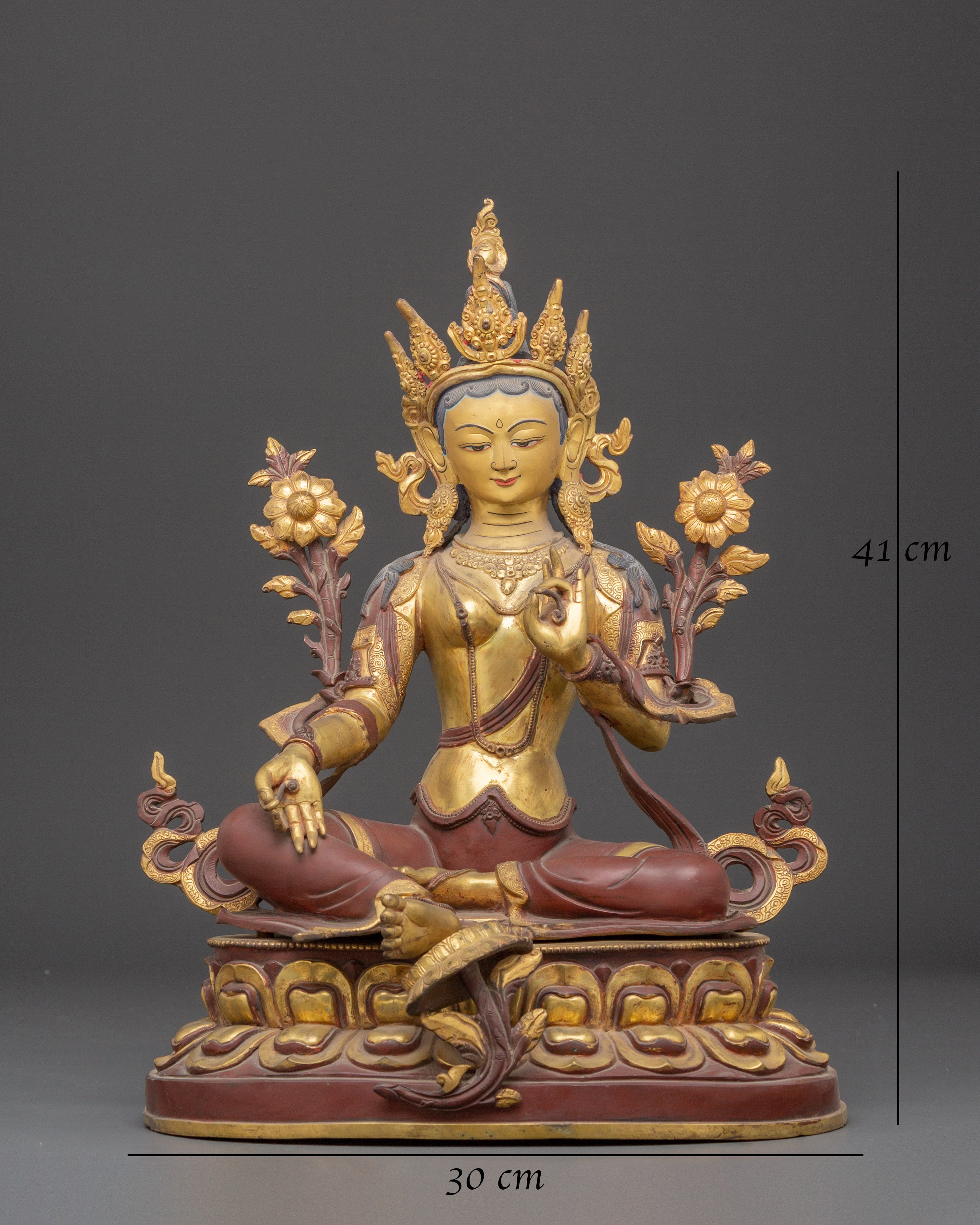 Compassionate Goddess Green Tara | Shyama Tara Sculpture