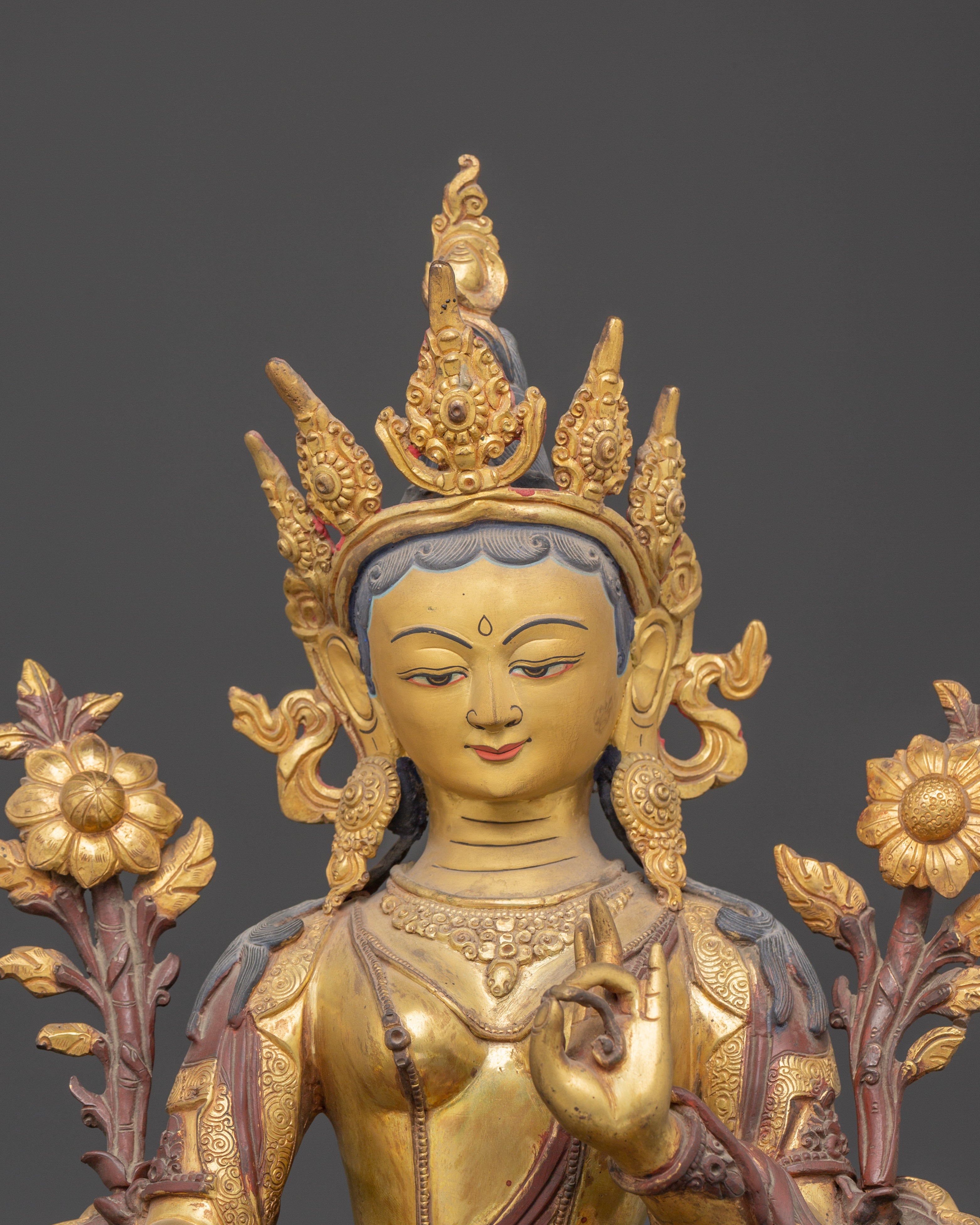 Compassionate Goddess Green Tara | Shyama Tara Sculpture