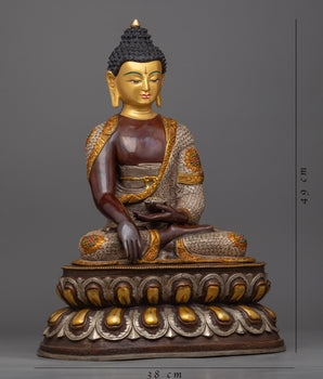 Namo Shakyamuni Buddha Statue | Traditional Handmade Historical Buddha Statue
