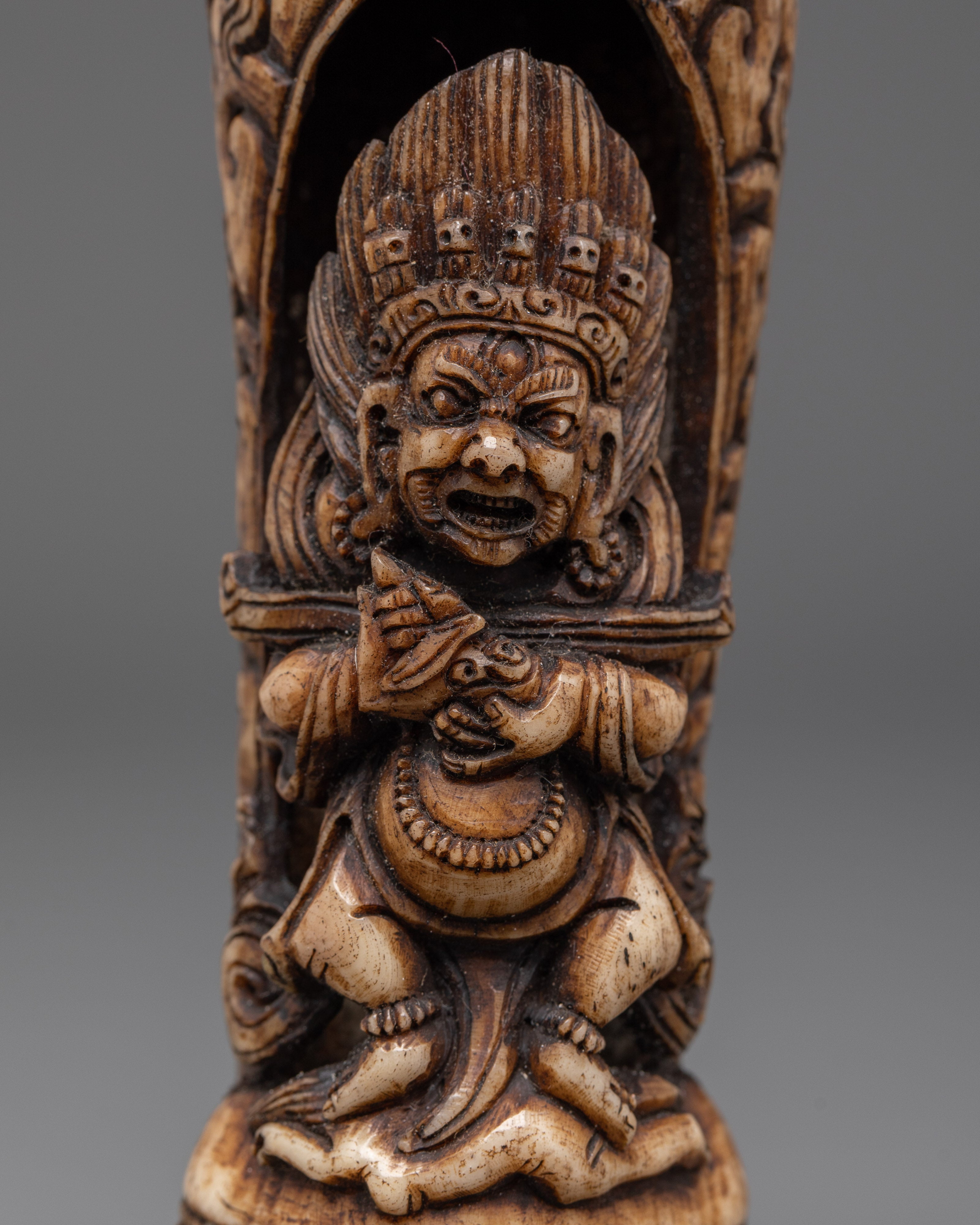 Sakya Mahakala Stamp | Sacred Guardian of the Dharma