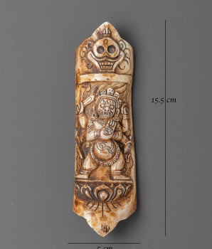 Mahakala Engraved Bone | Bone for Spiritual Protection