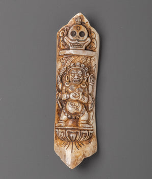Mahakala Carved Bone for Spiritual Protection