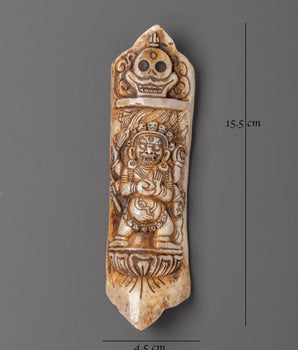 Mahakala Carved Bone for Spiritual Protection