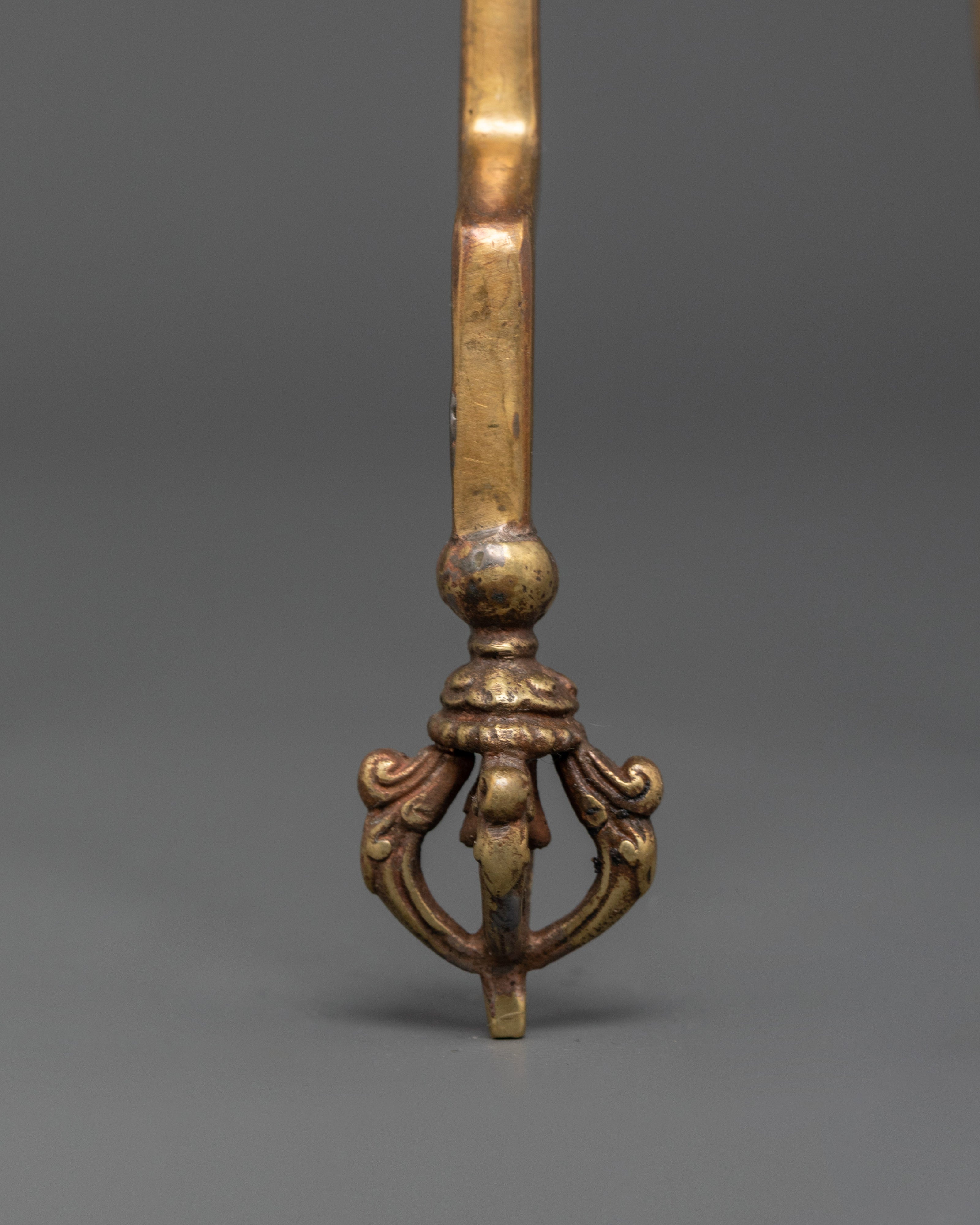 Handcrafted Brass Kapala Stand | Bhumba Stand for Shrine Offering