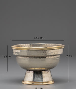 Tibetan Prayer Offering bowl Set | Buddhist Ritual Offering