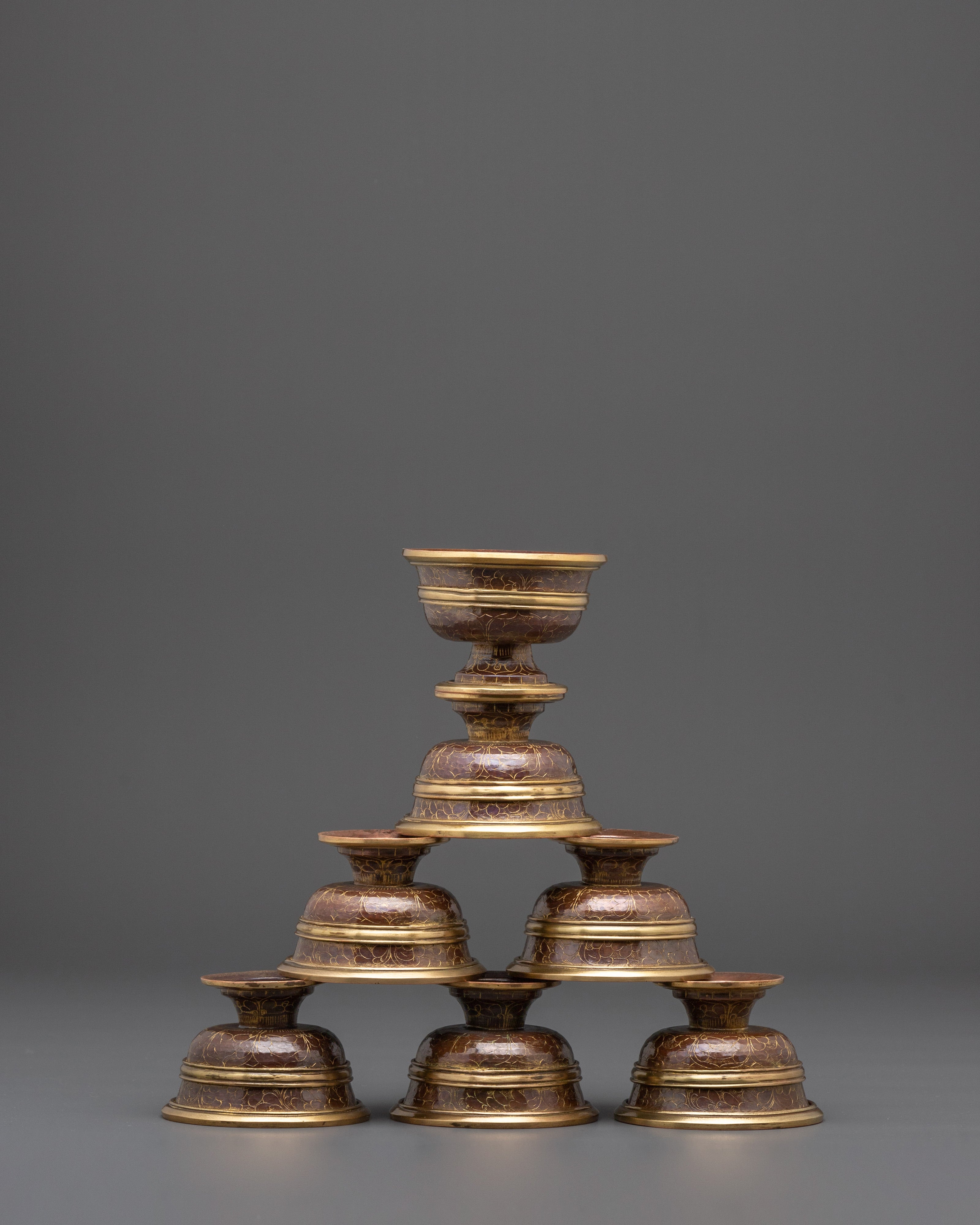 Water Bowl Set for Offering Ceremonies | Spiritual Buddhist Set