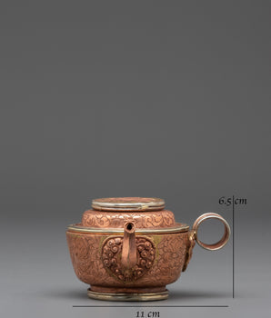 Handcrafted Copper Offering Bowls Set for Rituals and Meditation