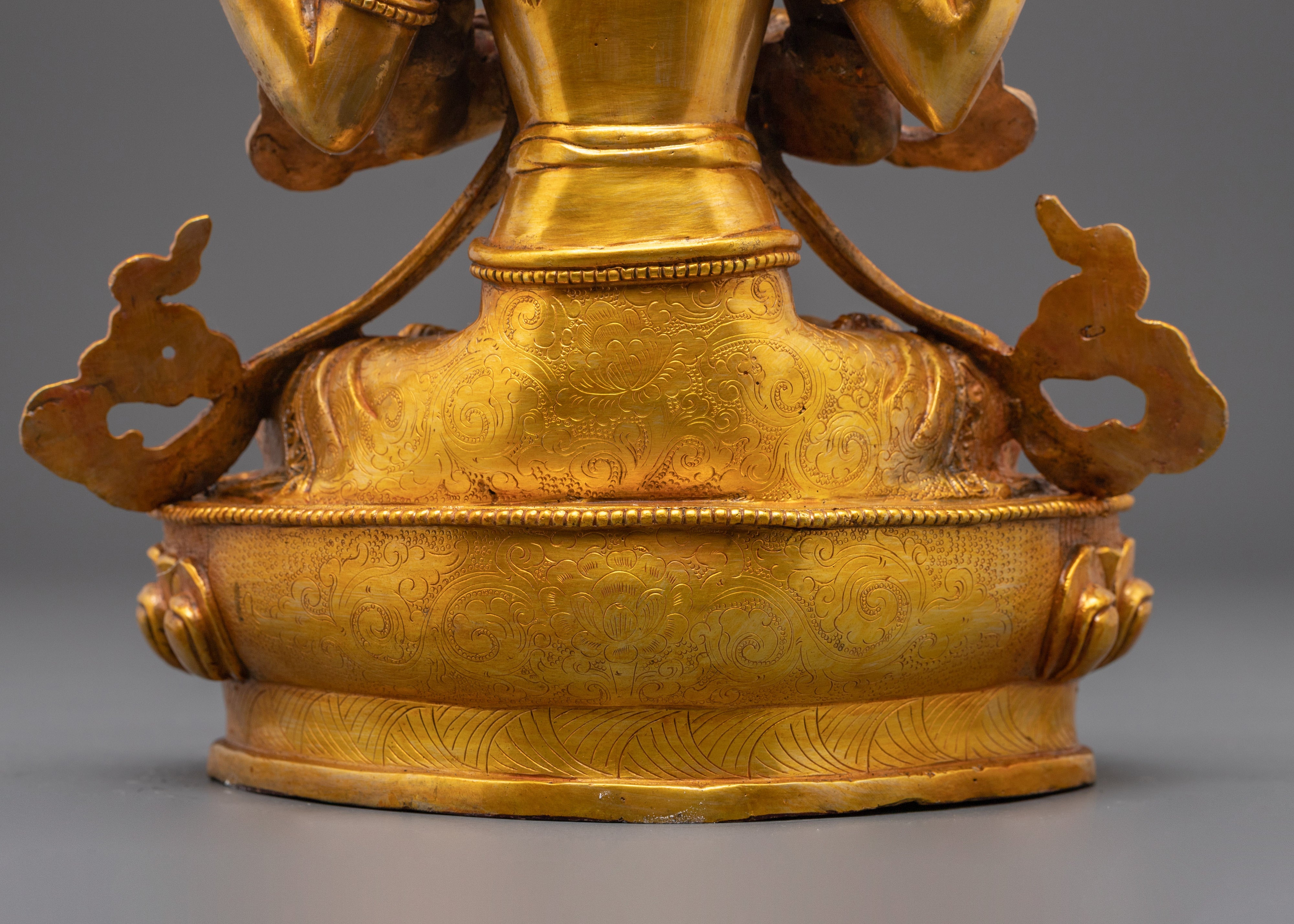 Tibetan Buddhist Chenrezig sculpture | Spiritual Home Decor