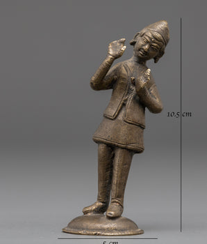Brass Musical Statue | Nepalese Art