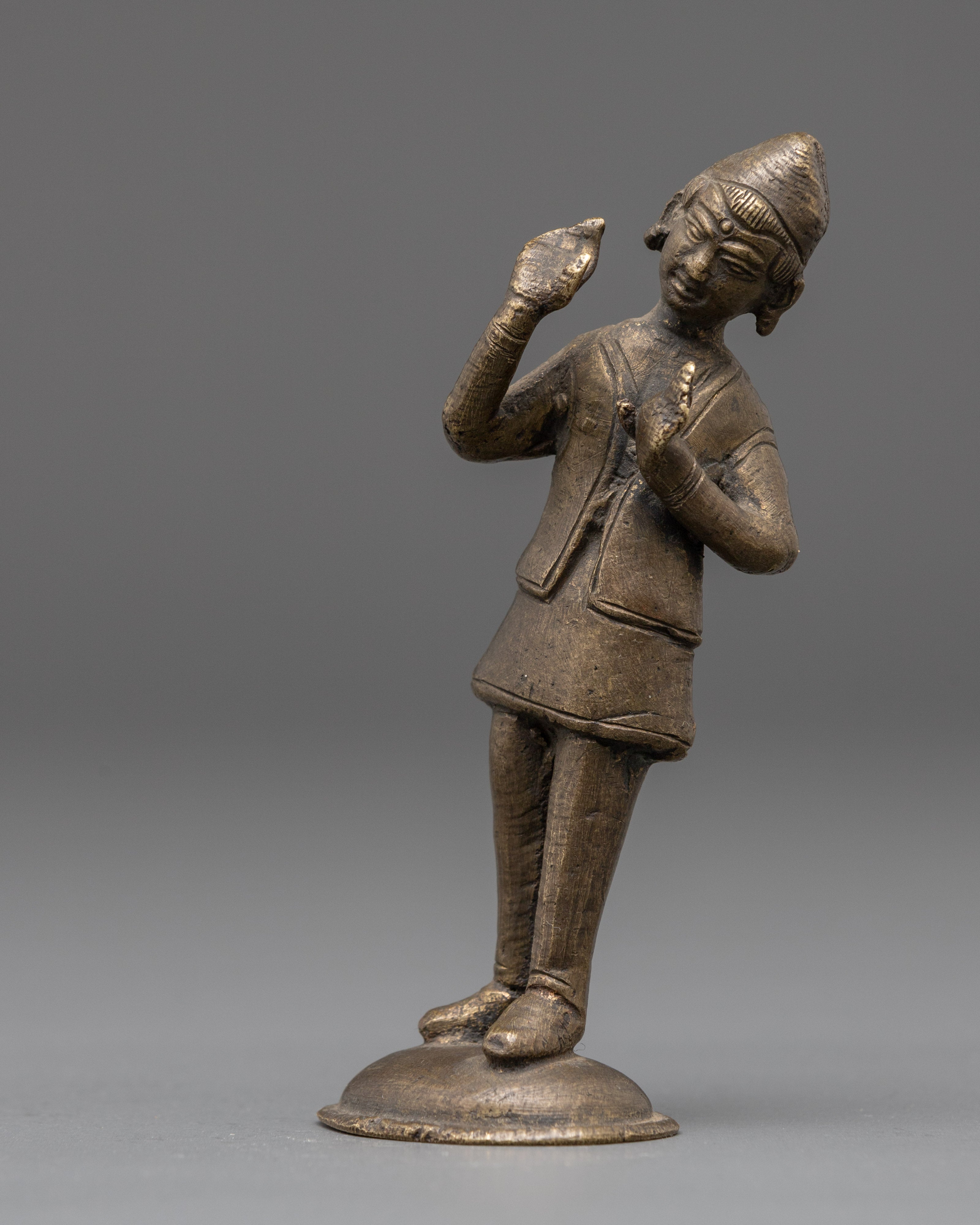 Brass Musical Statue | Nepalese Art