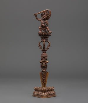 Oxidized Buddhist Phurba | Tibetan Ritual Tool