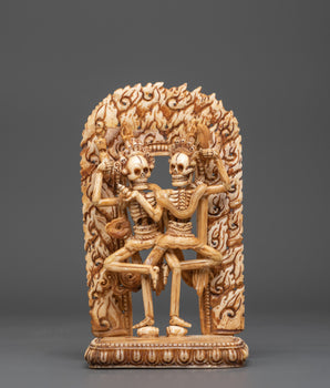 Chitipati Buddhist Protector Deity Bone Craving | A Buddhist Symbol of Protection