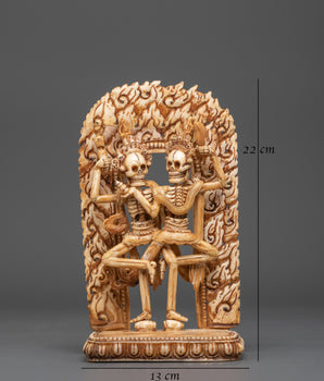 Chitipati Buddhist Protector Deity Bone Craving | A Buddhist Symbol of Protection