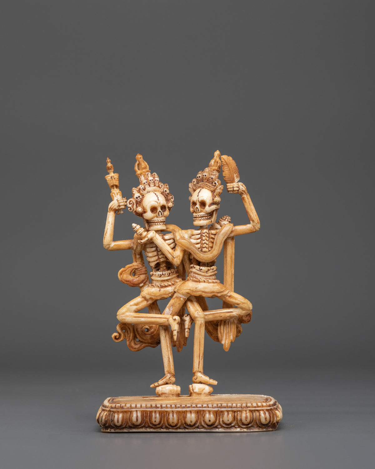 Chitipati Buddhist Protector Deity Bone Craving | A Buddhist Symbol of Protection