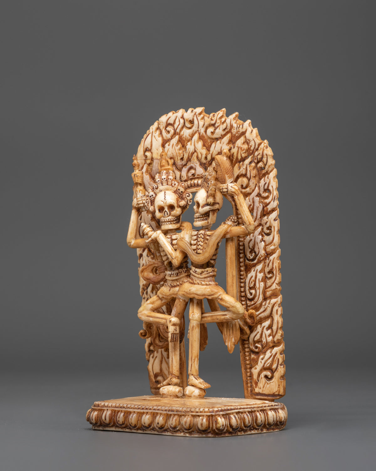 Chitipati Buddhist Protector Deity Bone Craving | A Buddhist Symbol of Protection