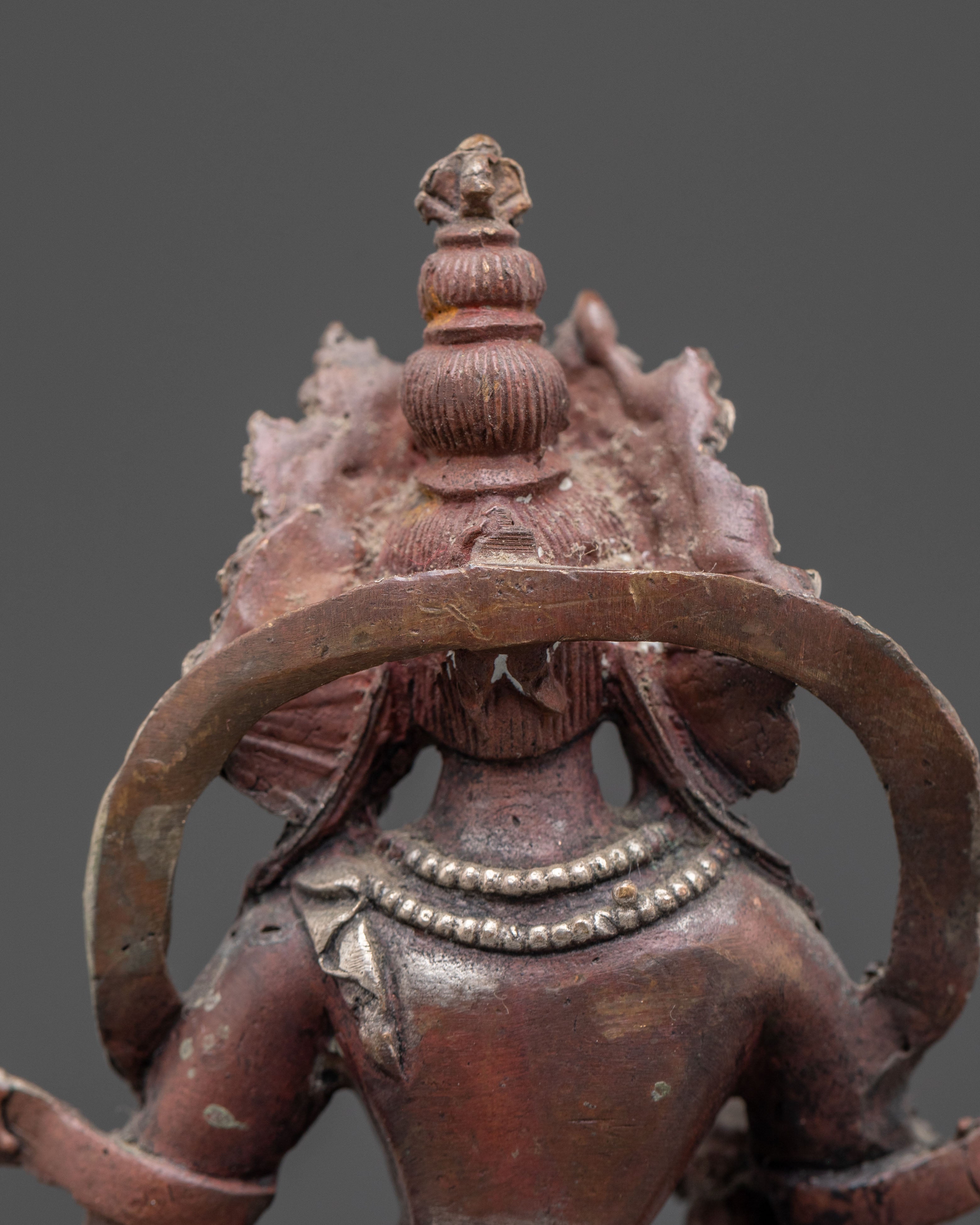 Tibetan Handcrafted Vajrasattva Statue | Silver Plated Traditional Art