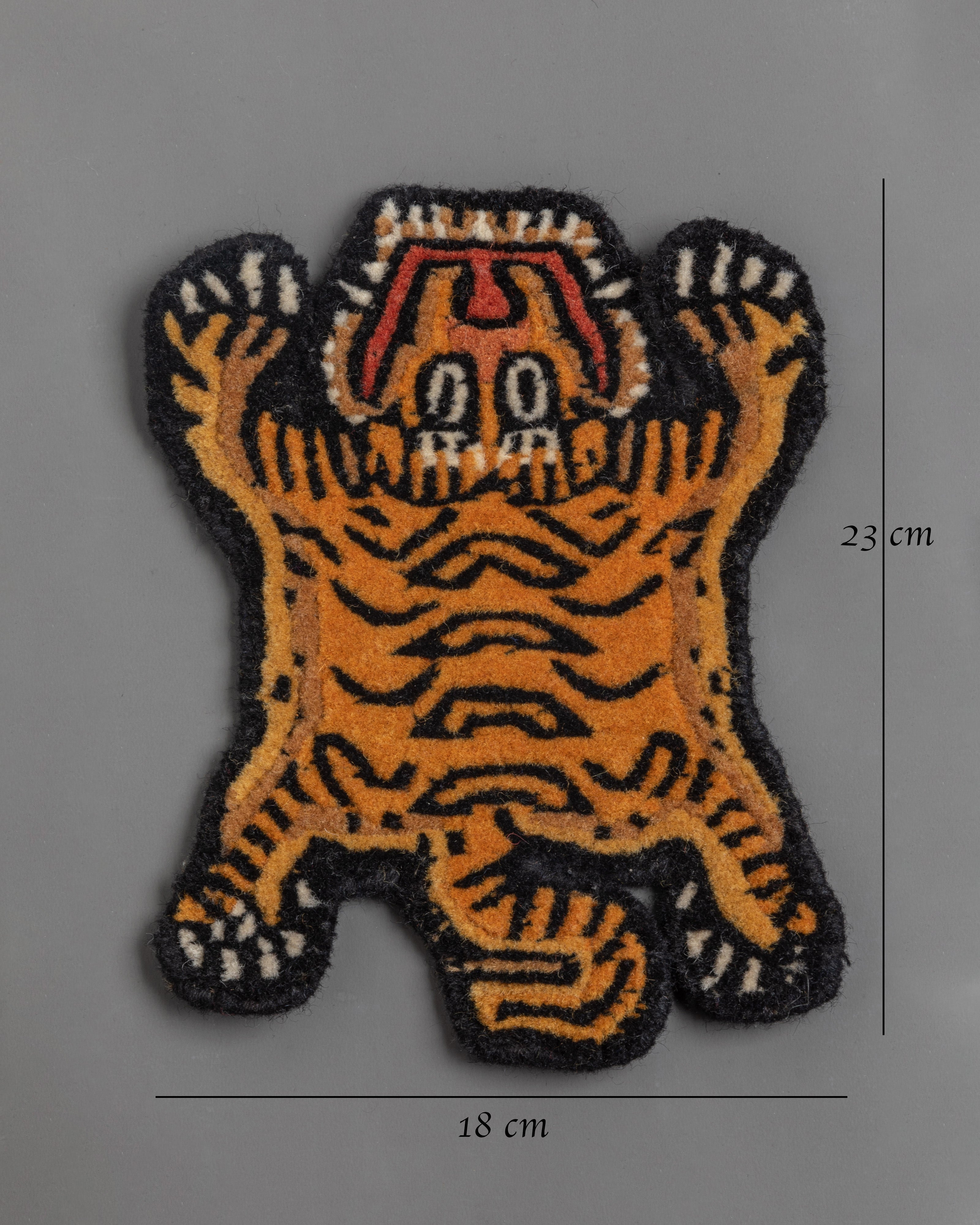 Traditional Tiger Rug Tribal Style Decor | 120 Knots Tibetan Rug