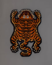 Tiger Print Wool Rug | Tribal Style Decor for Unique Spaces