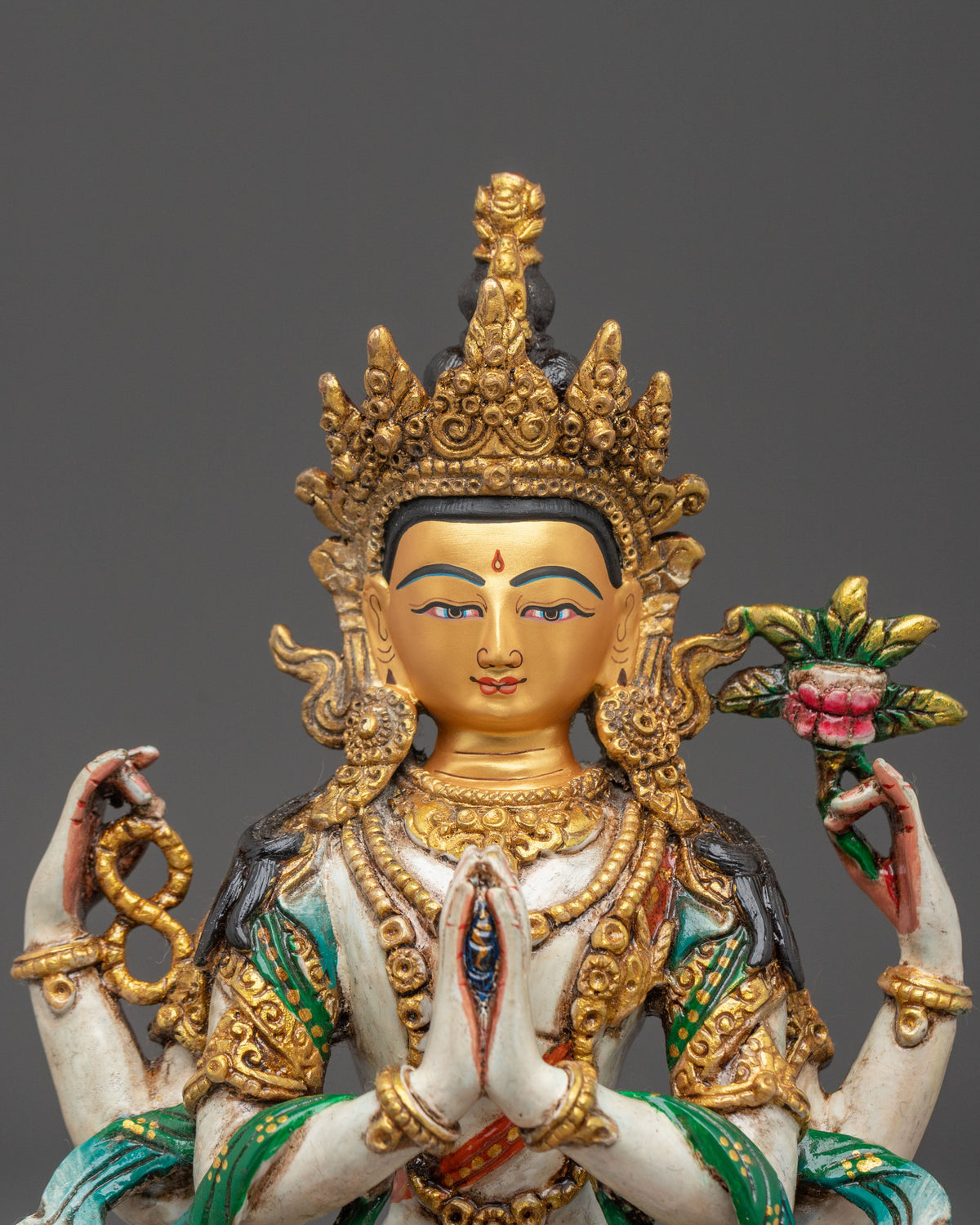 Divine Four-Armed Chenrezig Statue | Embodying Infinite Compassion