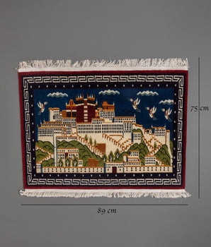 Potala Palace Woven Rug | Tibetan Rug For Home Decor