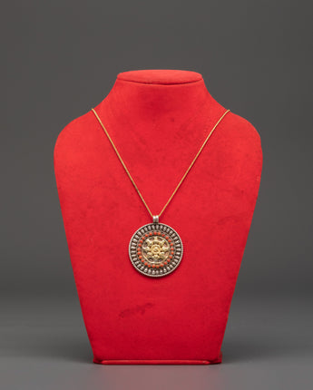 Traditional handcrafted silver pendant