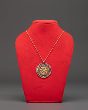 Traditional handcrafted silver pendant