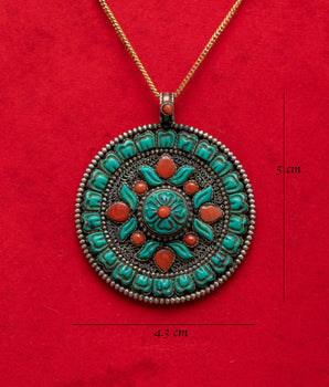 Tibetan Buddhis Pendant | Spiritual Jewelry