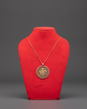 Endless Knot Silver Pendant | A Symbolic Spiritual Accessory