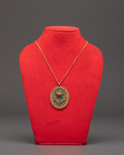 Sacred Tibetan Locket Pendant | Buddhist Jewelry for Spiritual Clarity