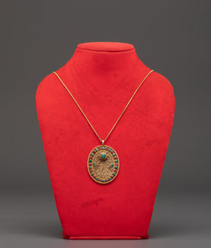 Panna Stone Locket for Accessory