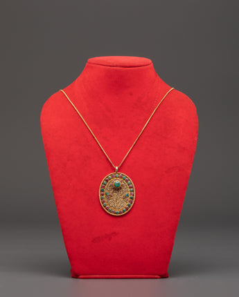 Panna Stone Locket for Accessory