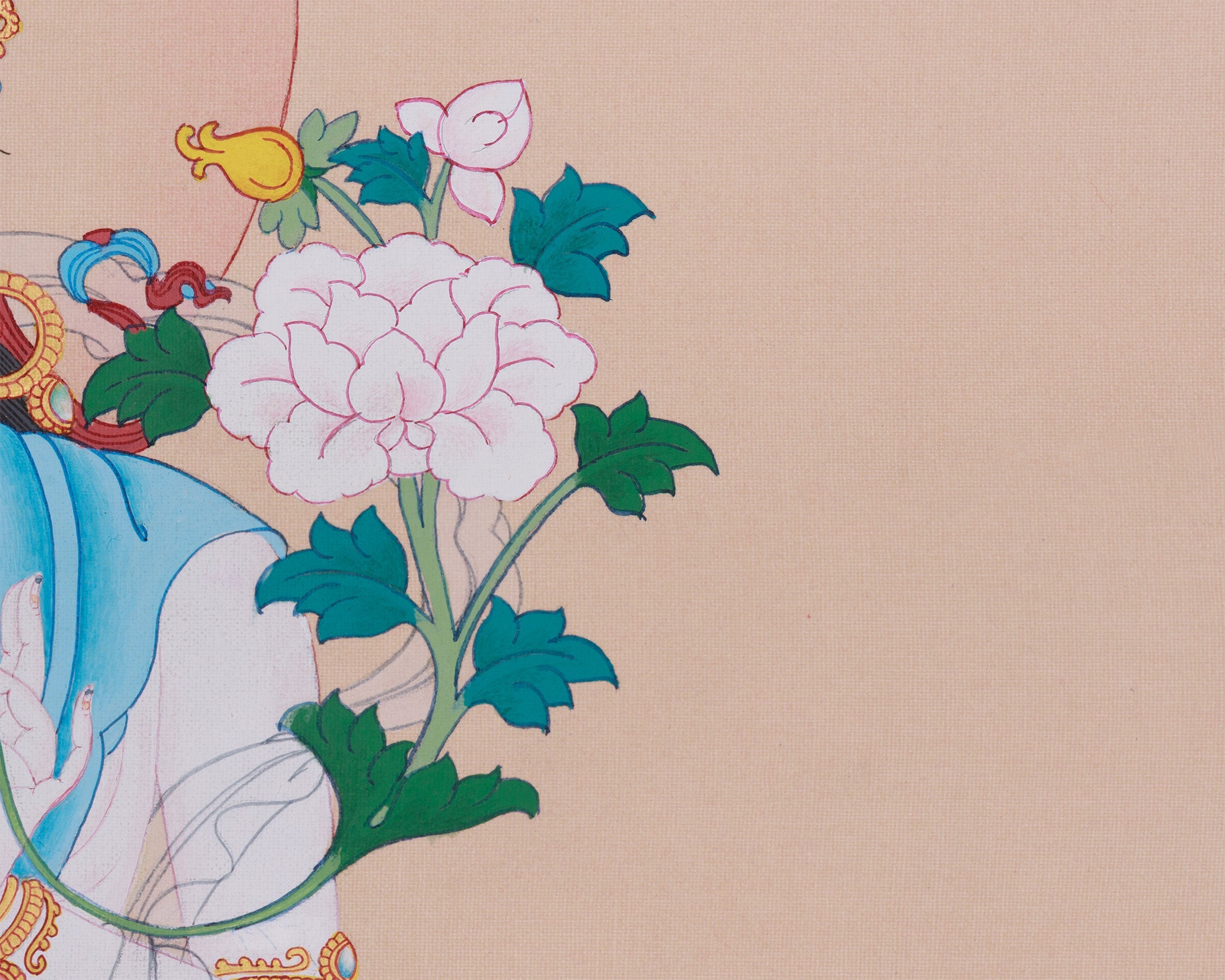 Longevity Goddess, White Tara Thangka | Deity of Healing and Compassion