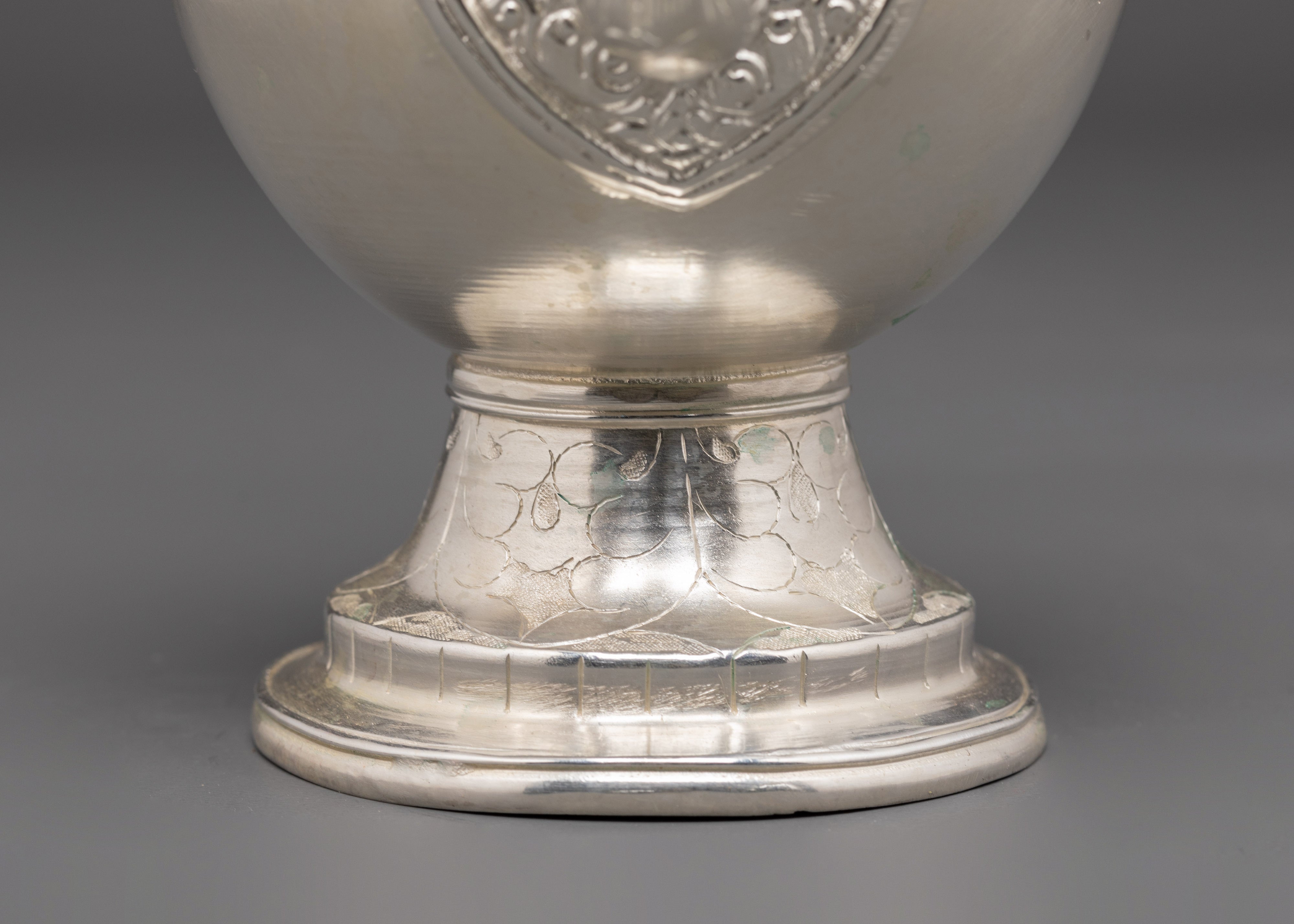 Silver Plated Copper Ritual Bhumba for Ceremonies and Altar Practices