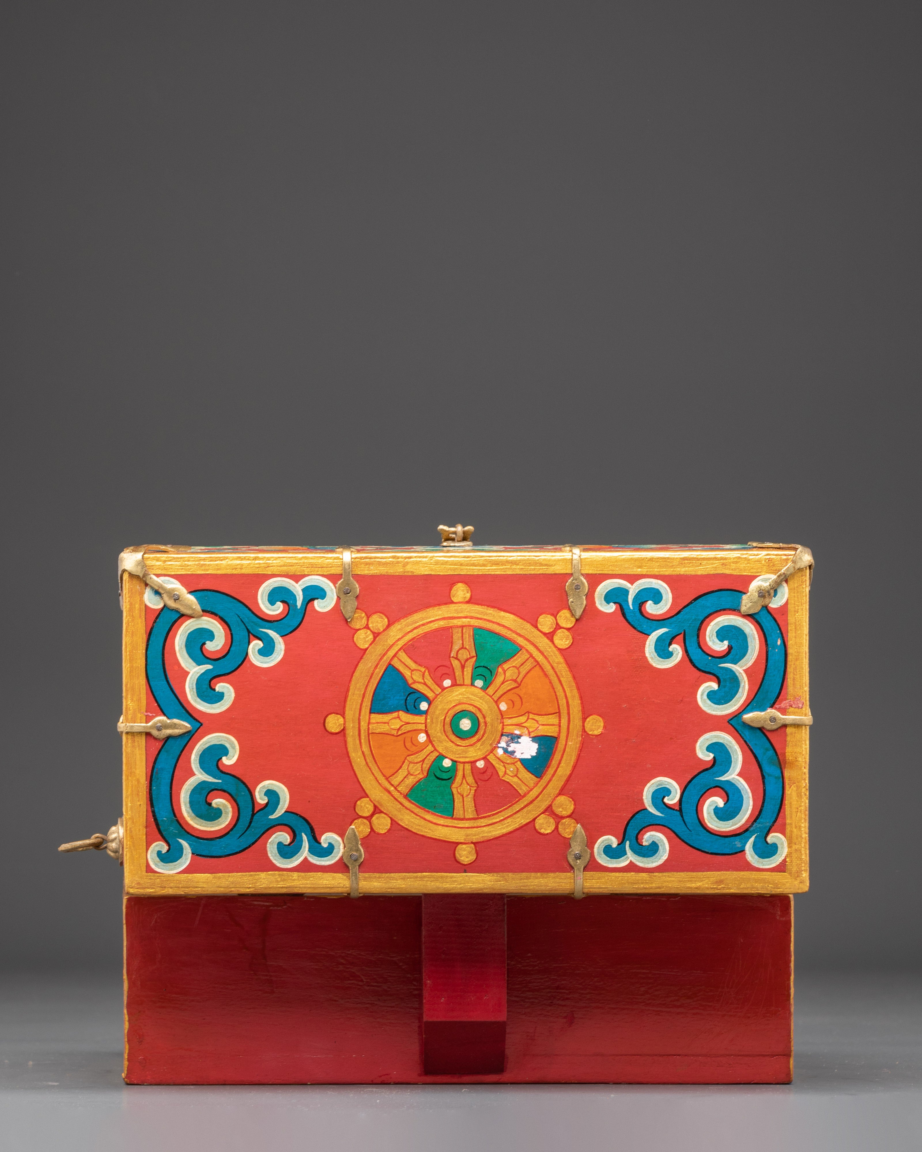 Sacred Tibetan Traveling Altar Box | Buddhist Ritual Box