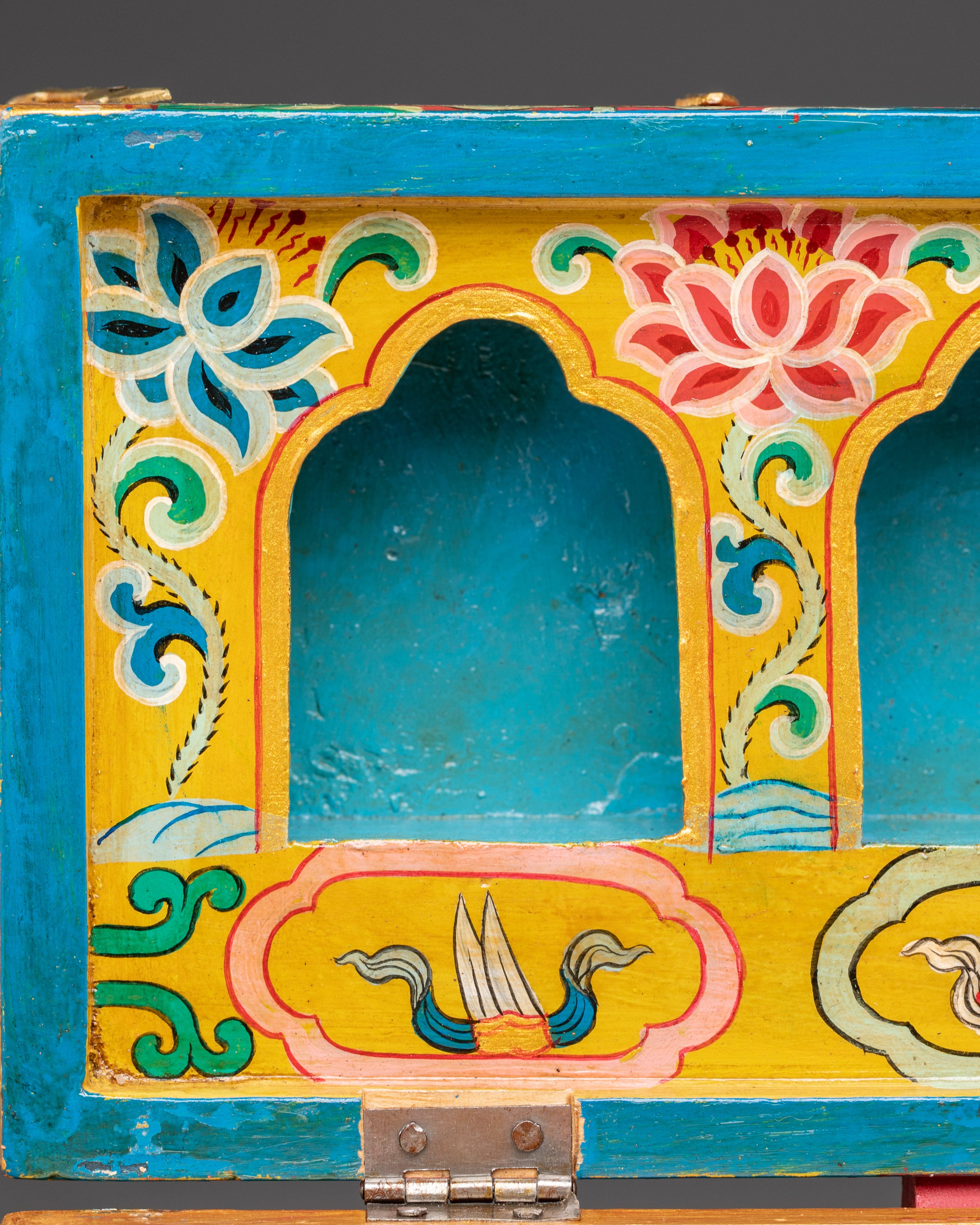 Sacred Tibetan Traveling Altar Box | Buddhist Ritual Box