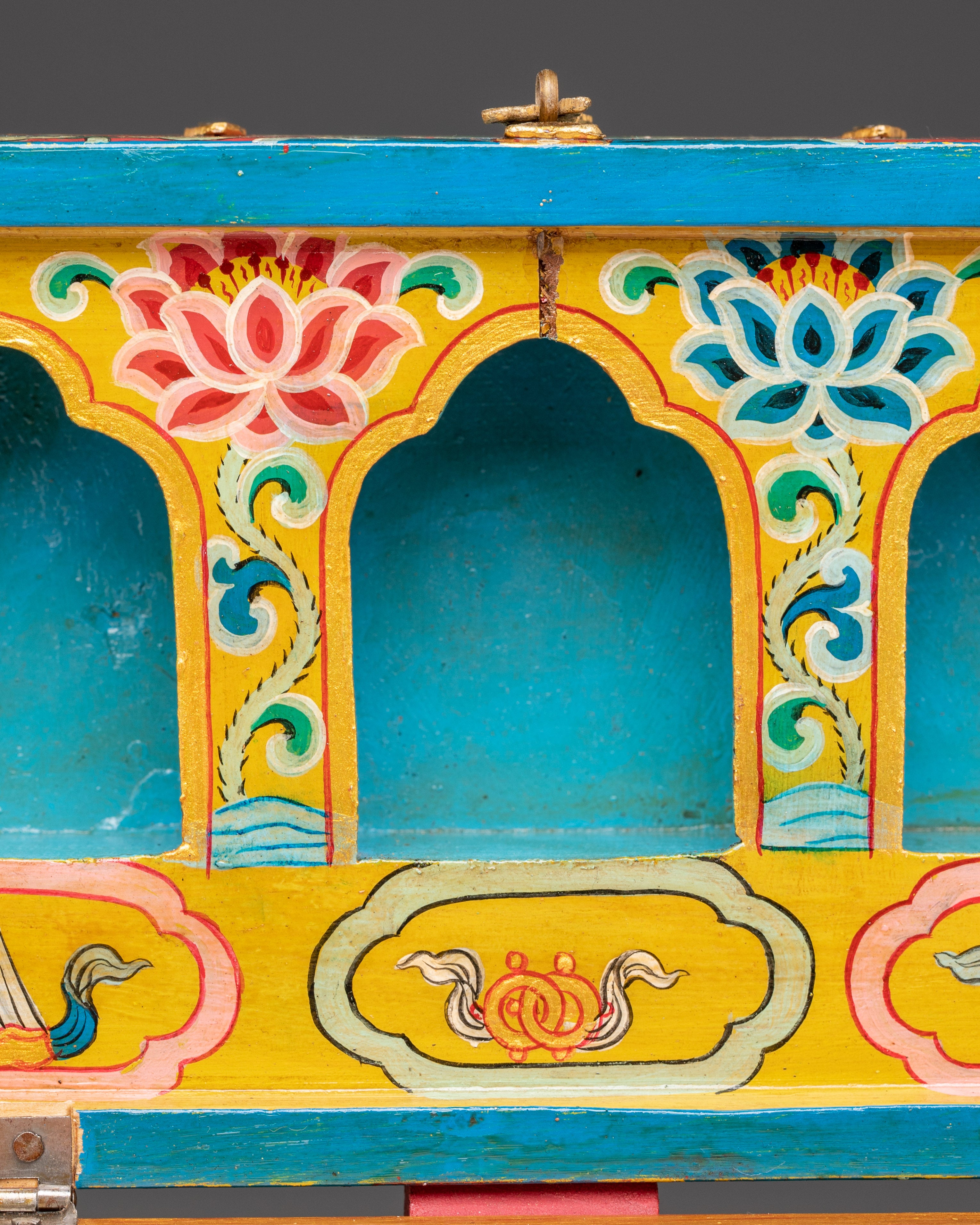 Sacred Tibetan Traveling Altar Box | Buddhist Ritual Box