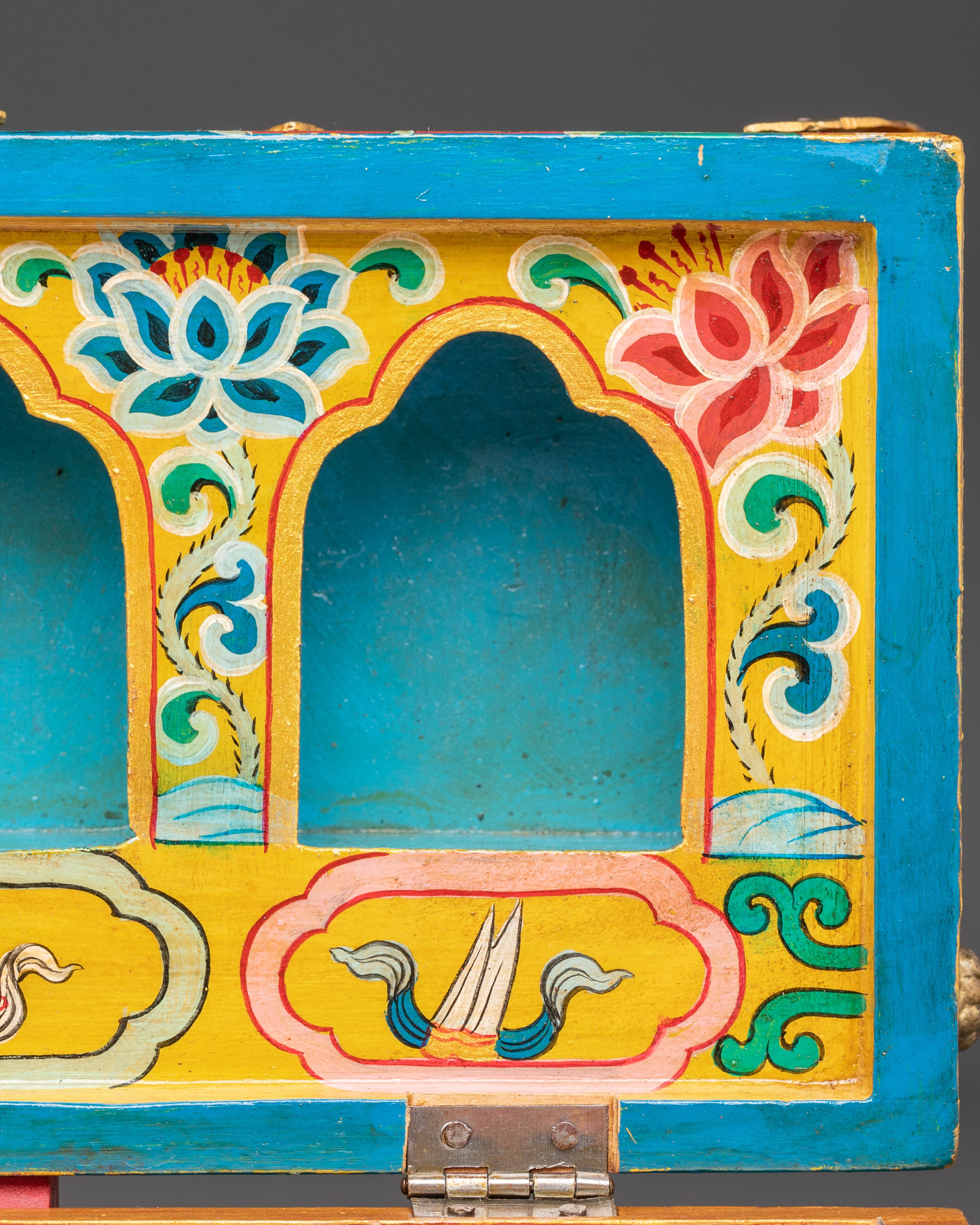 Sacred Tibetan Traveling Altar Box | Buddhist Ritual Box