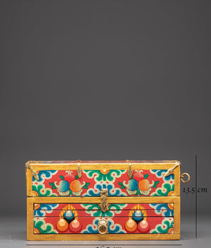 Sacred Tibetan Traveling Altar Box | Buddhist Ritual Box