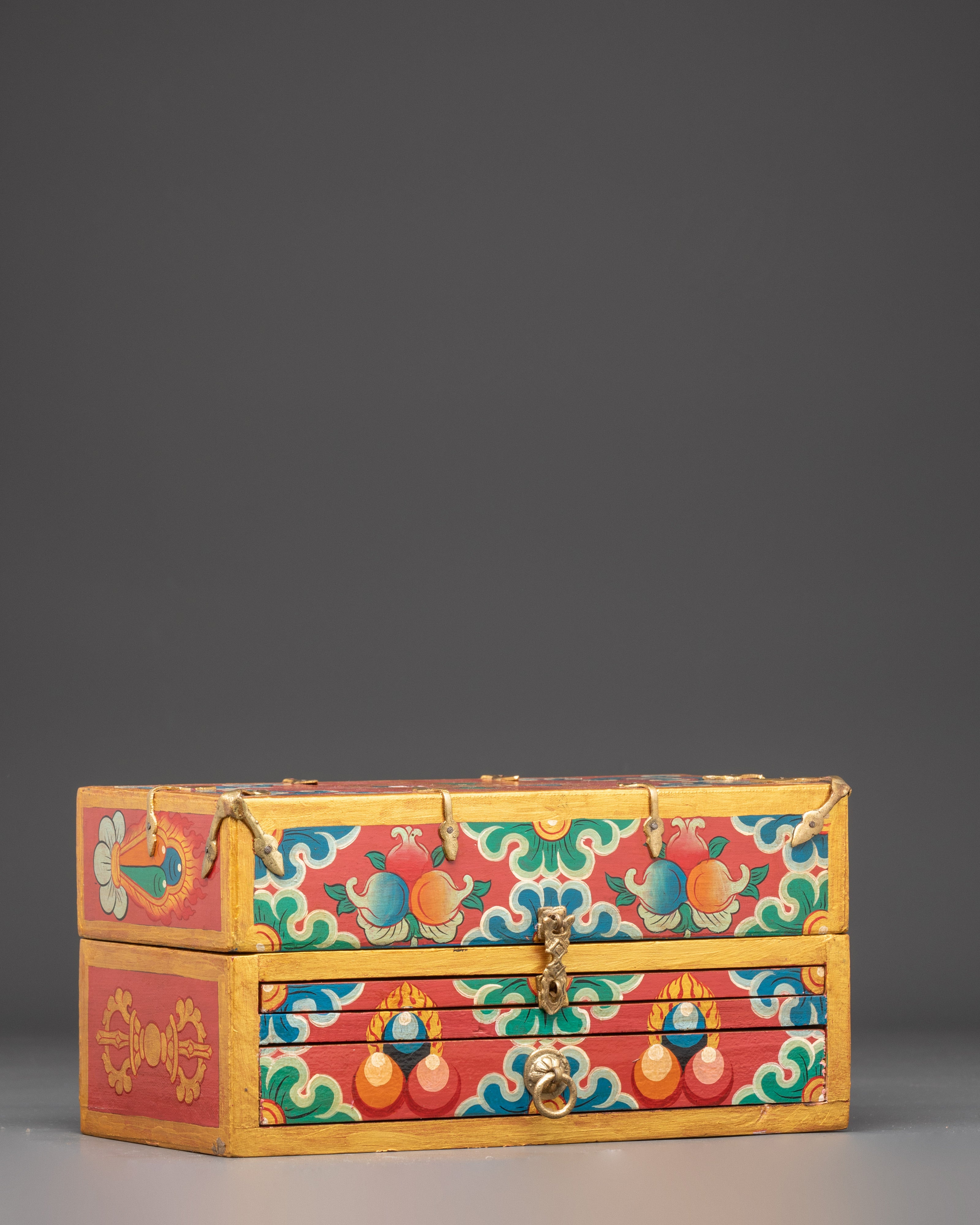 Sacred Tibetan Traveling Altar Box | Buddhist Ritual Box
